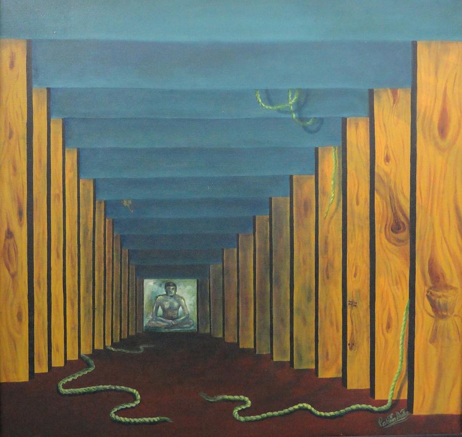 900x851 Philosophy Of Desire Painting By Raktim Dutta - Philosophy Painting