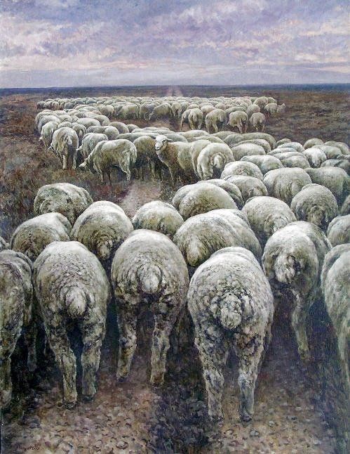 499x646 Dollar Or Philosophy Of The Crowd (Andrey Soldatenko) - Philosophy Painting