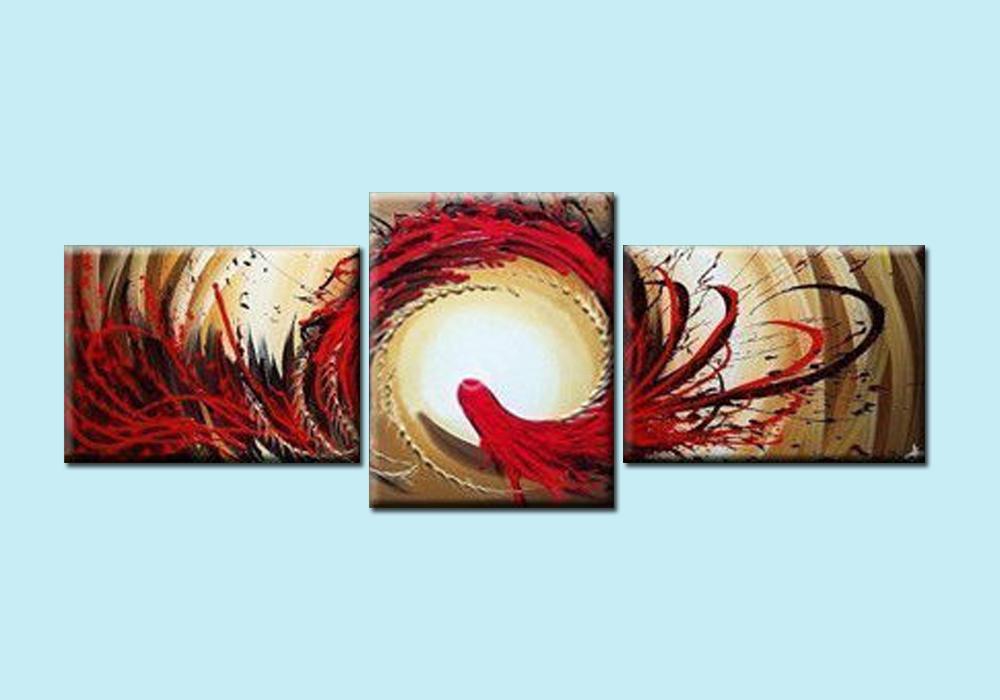 1000x700 2018 Hand Painted Abstract Red Phoenix Oil Painting Contracted - Phoenix Oil Painting