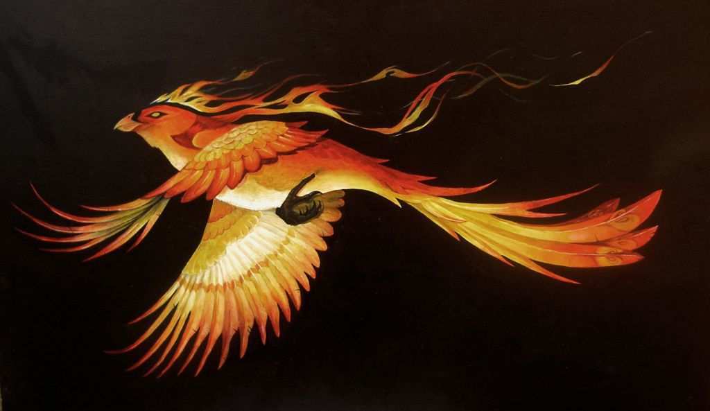 1024x593 Phoenix Painting Best Of 30 Beautiful Phoenix Artworks 3d And Oil - Phoenix Oil Painting