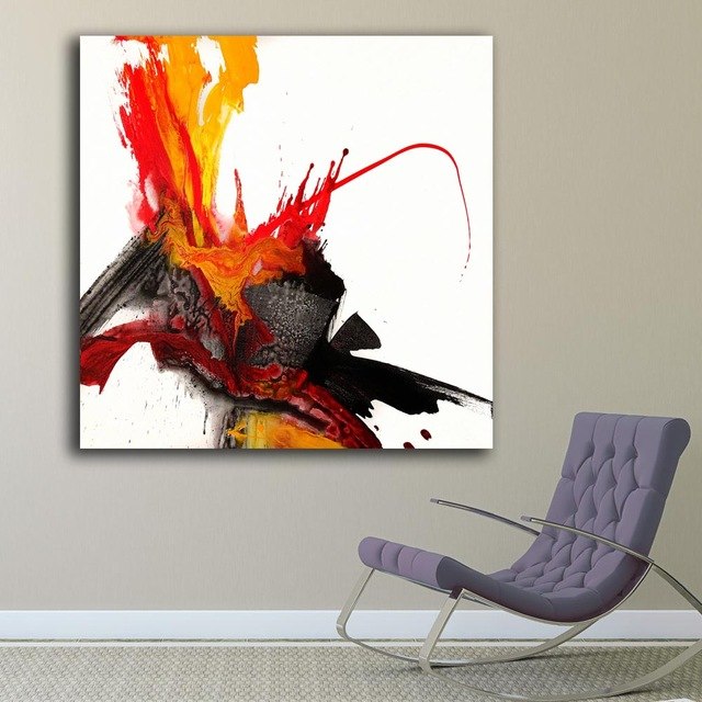 640x640 Pop Art Phoenix Rising Oil Painting Wall Art Paiting Canvas Paints - Phoenix Oil Painting