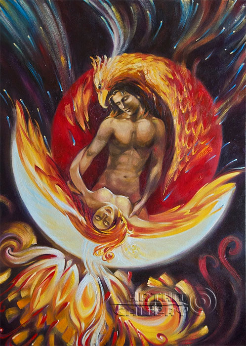 498x700 Oil Paintings, Paintings For Sale, Contemporary Art, Fantasy Art - Phoenix Oil Painting
