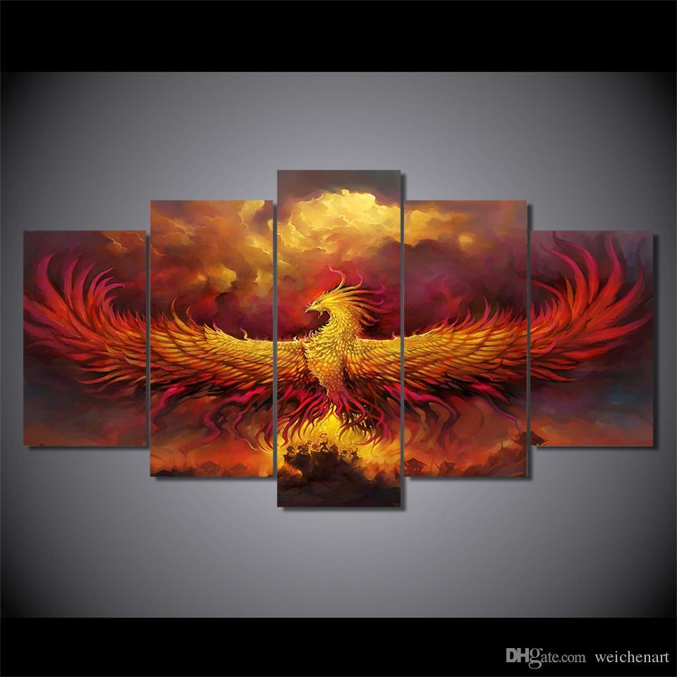 960x960 Best Framed Hd Printed Comics Phoenix Painting On Canvas Room - Phoenix Oil Painting