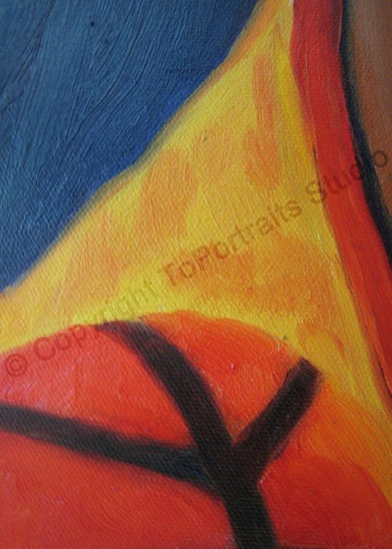 550x771 Charles Barkley, Phoenix Suns - Phoenix Oil Painting