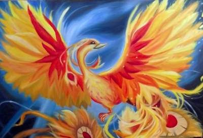 400x273 Faux The Phoenix Teen Oil Painting About Fan Art And Harry - Phoenix Oil Painting