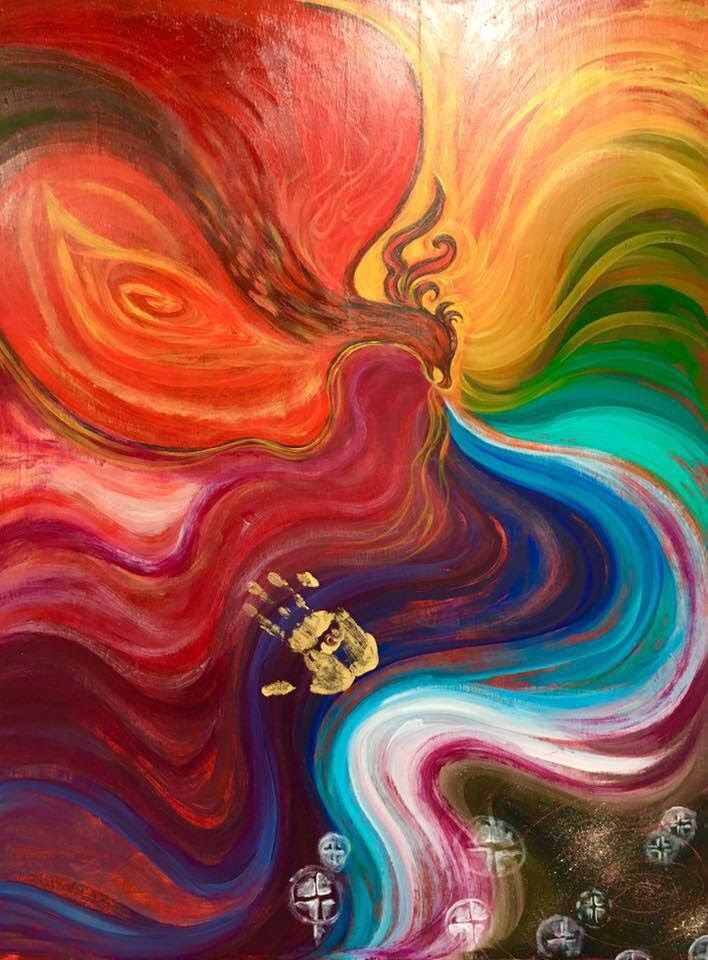 708x960 This Surprised Me + New Phoenix Painting! Shiloh Sophia - Phoenix Painting