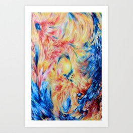264x264 Phoenix Rising Painting - Phoenix Rising Painting