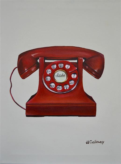 518x700 A Phone With A Cord Jj Galloway - Phone Painting