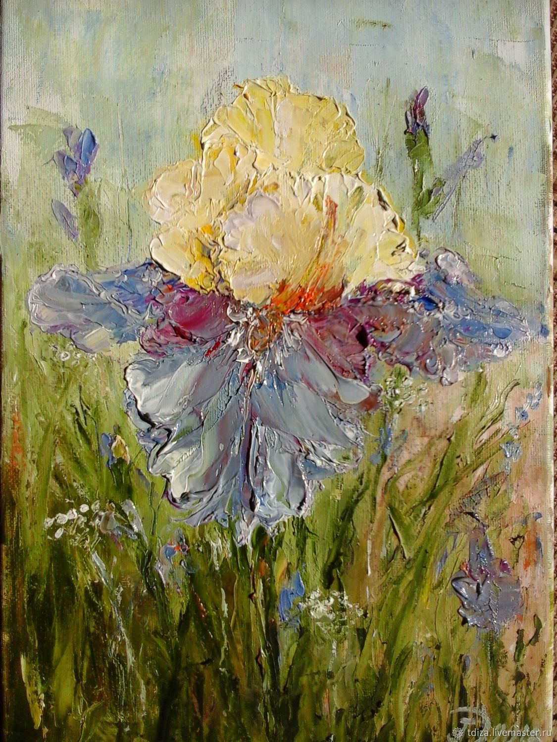 1125x1500 Oil Painting On Canvas Iris Shop Online On Livemaster - Photo To Oil Painting