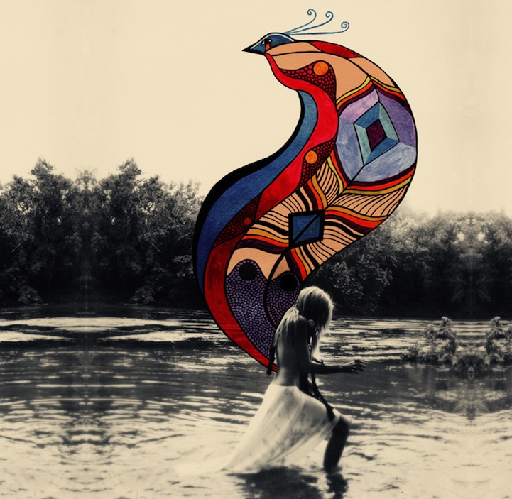 721x703 Beautiful Vintage Artworks Created By Blending Film + Paint - Photography Painting