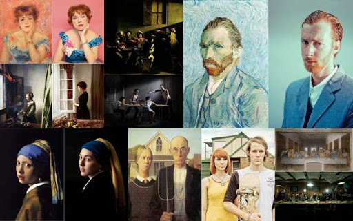 512x320 Photo Remake Of Famous Paintings Creative Design List - Photography Vs Painting