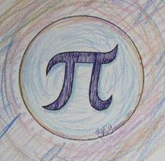 236x230 Pi Painting, Pi Day, Math Painting, Geek, Mathematics, Math Art - Pi Painting