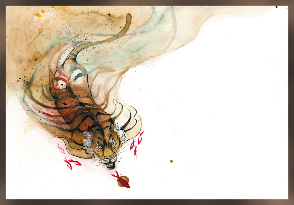 1000x699 Richard Parker The Tiger Life Of Pi Weasyl - Pi Painting