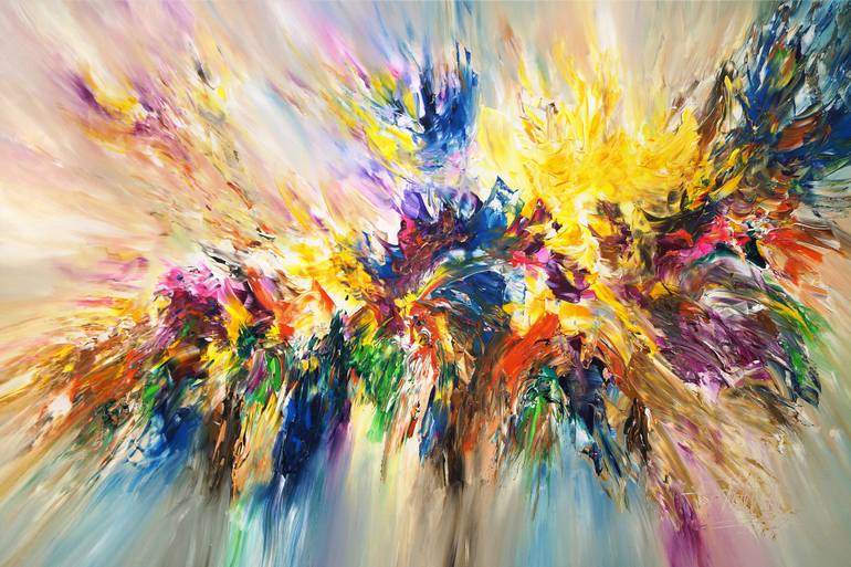 770x513 Saatchi Art Energy Flow Xl 1 Painting By Peter Nottrott - Pi Painting