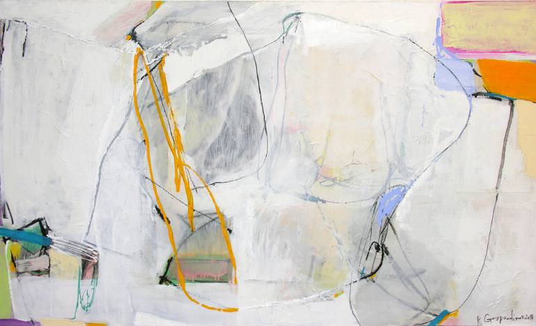 770x468 Saatchi Art First Steps Painting By Gos Pi - Pi Painting