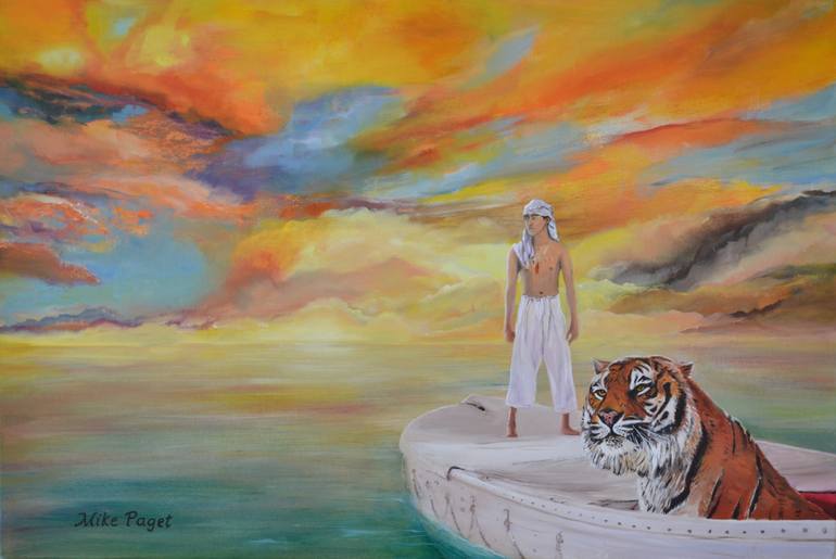 770x515 Saatchi Art Life Of Pi Painting By Mike Paget - Pi Painting