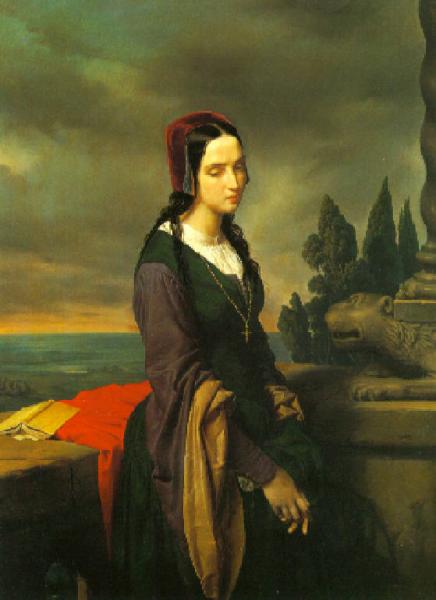 436x600 Pia Dei Tolomei, Sala Eliseo Opere E Oggetti D'Arte Lombardia - Pia De Tolomei Painting