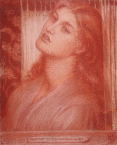 483x600 Pre Raphaelite Art Dante Gabriel Rossetti - Pia De Tolomei Painting