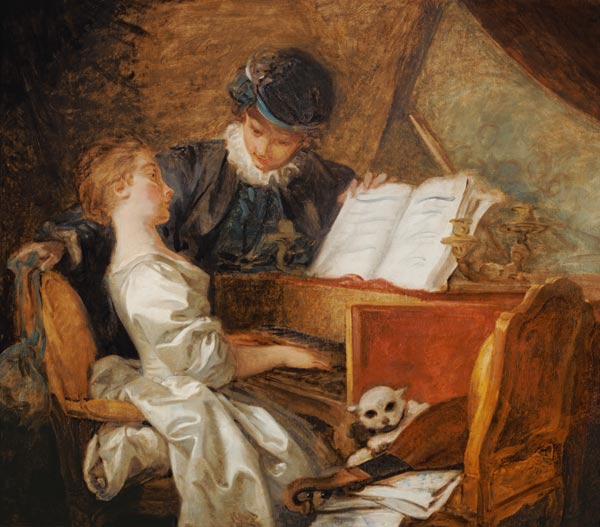 600x527 The Piano Lesson - Piano Lesson Painting