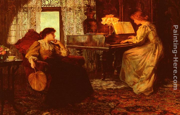 720x462 Francis Sidney Muschamp The Piano Lesson Painting Anysize 50% Off - Piano Lesson Painting