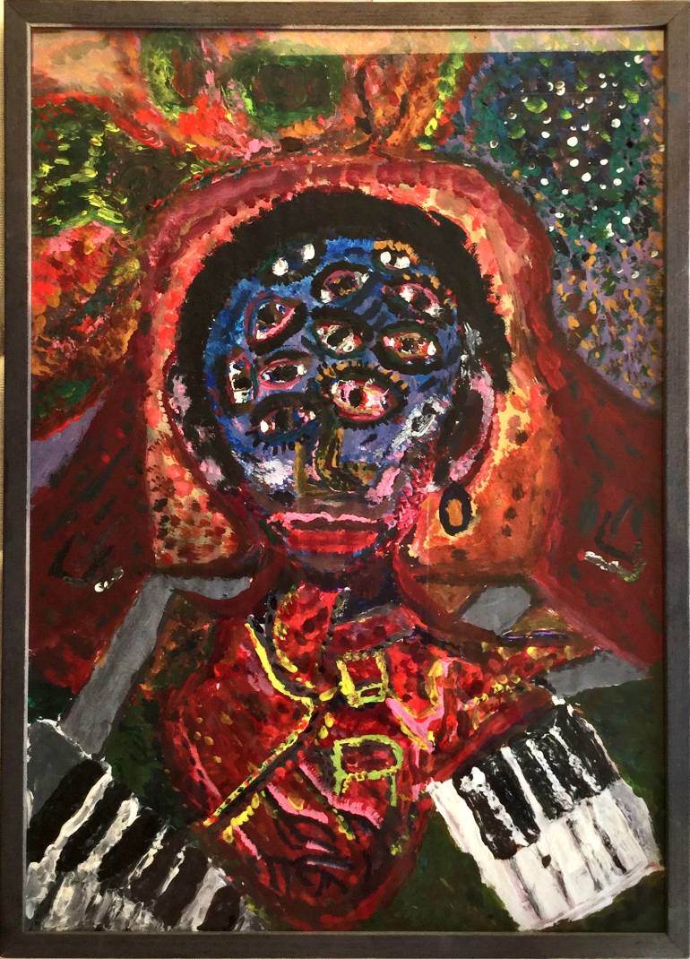 770x1070 Saatchi Art The Piano Man Painting By Nika Tarnawska - Piano Man Painting