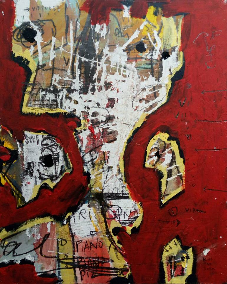 770x966 Saatchi Art Virtuoso (Piano Man) Painting By Kill The Sofa - Piano Man Painting