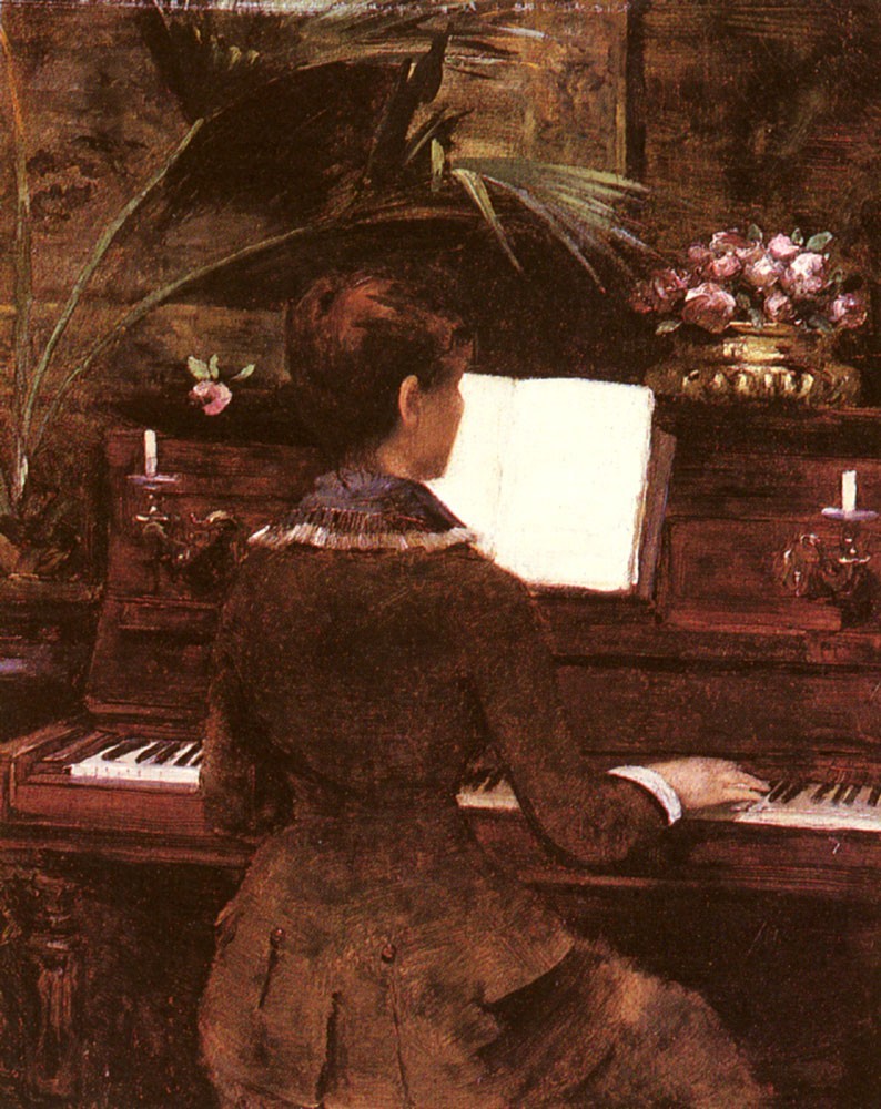 794x1000 Louise Abbema At The Piano Painting Best Paintings For Sale - Piano Painting