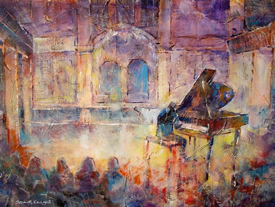 550x413 Piano Concert Recital - Piano Painting