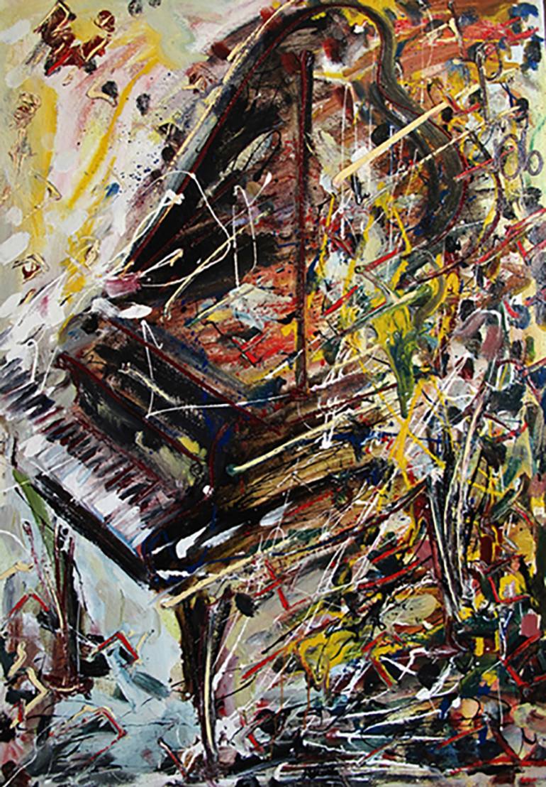 770x1108 Saatchi Art Grand Piano Painting By Yuri Remyga - Piano Painting