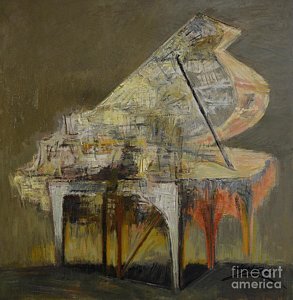 293x300 Abstract Piano Paintings - Piano Painting Abstract
