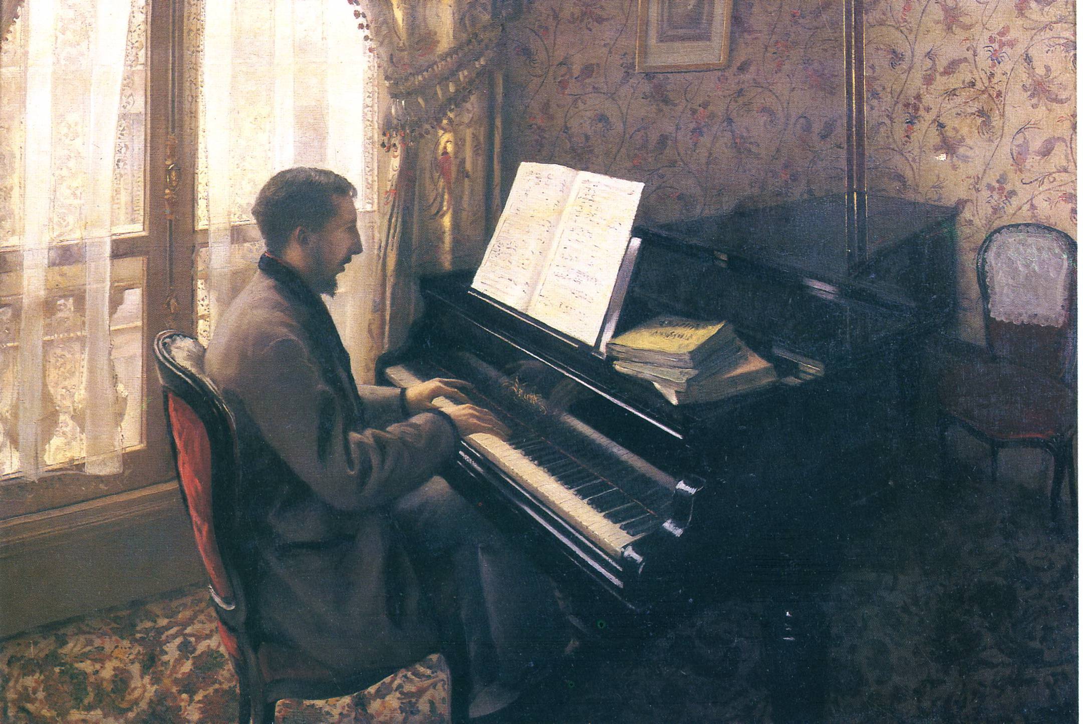 2162x1446 Fileg. Caillebotte - Piano Player Painting