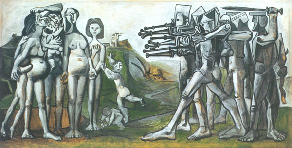 600x305 Picasso's Painting Massacre In Korea Dear Kitty. Some Blog - Picasso Band Painting