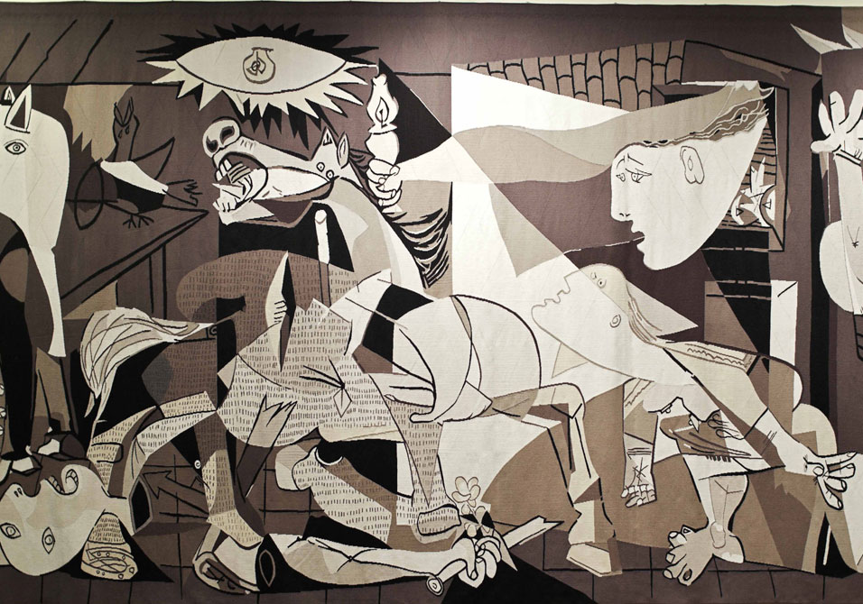956x670 Guernica Picasso - Picasso Bull Painting