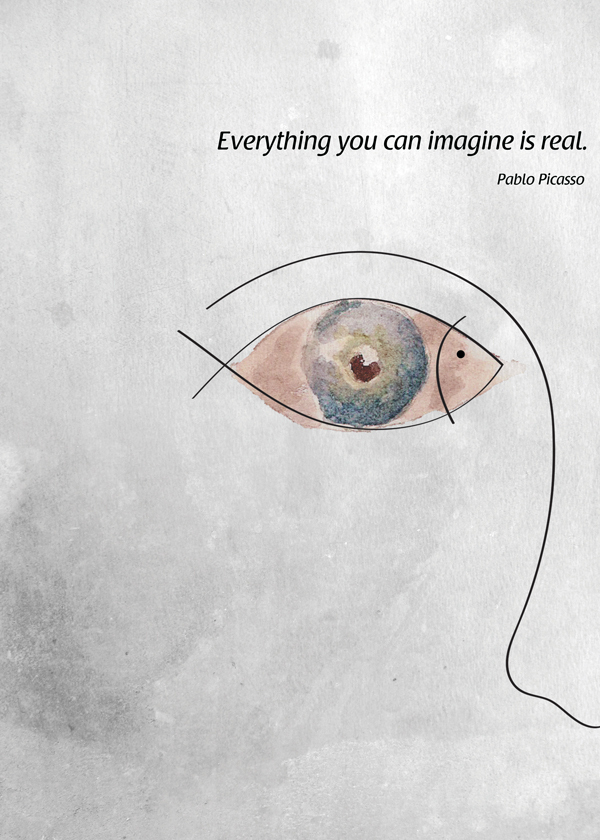 600x840 Artwork By Pablo Picasso - Picasso Fish Painting