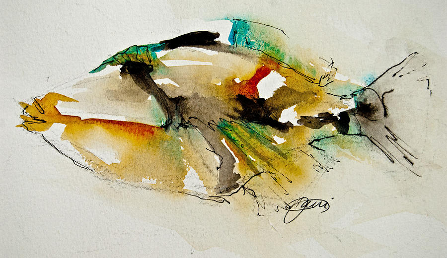 900x520 Picasso Trigger Painting By Jani Freimann - Picasso Fish Painting