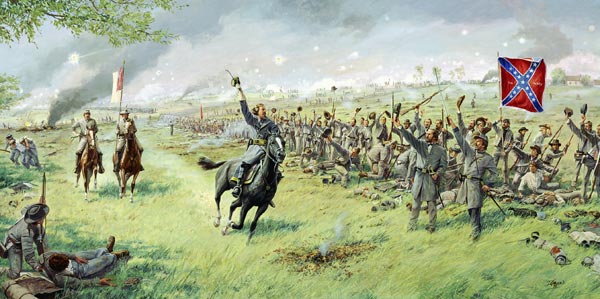 600x299 General Pickett Wvtf - Picketts Charge Painting