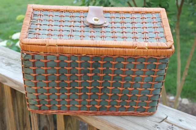640x427 Picnic Basket For Craft Storage - Picnic Basket Painting
