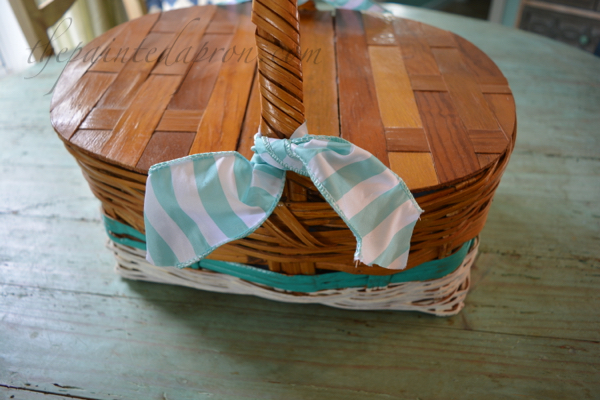 600x400 Painted Picnic Basket The Painted Apron - Picnic Basket Painting