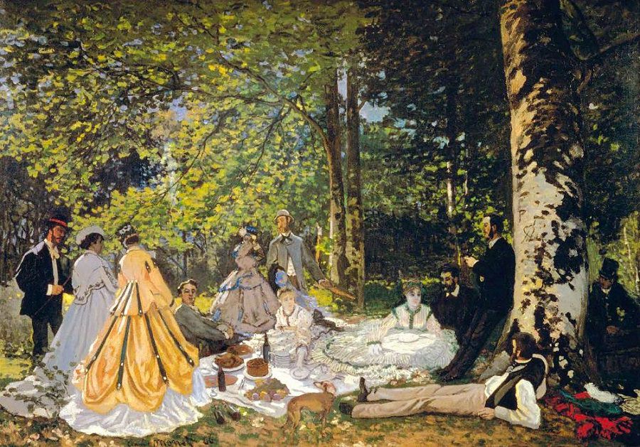 900x629 The Picnic, 1865 66 - Picnic Painting