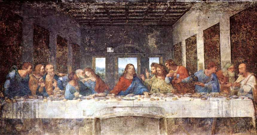 860x452 Leonardo Da Vinci The Last Supper (1) - Picture Of The Last Supper Painting