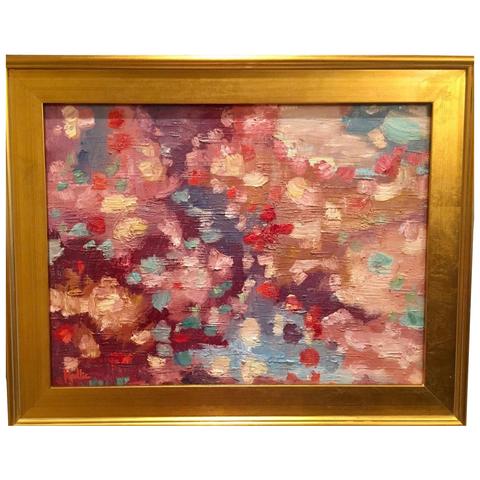 480x480 Kadlic Abstract Impasto Modern Original Oil Painting 18x24 Gold - Picture To Oil Painting