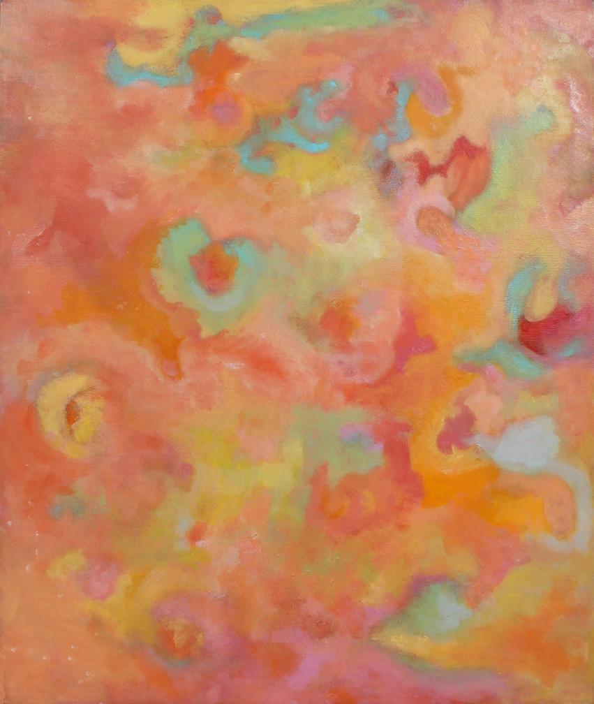 851x1008 Sun Realm Color Field Abstract 18 X 24 Oil Painting - Picture To Oil Painting