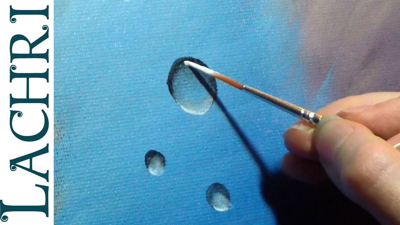 1280x720 How To Paint Easy Bubbles And Water Droplets - Pictures To Painting