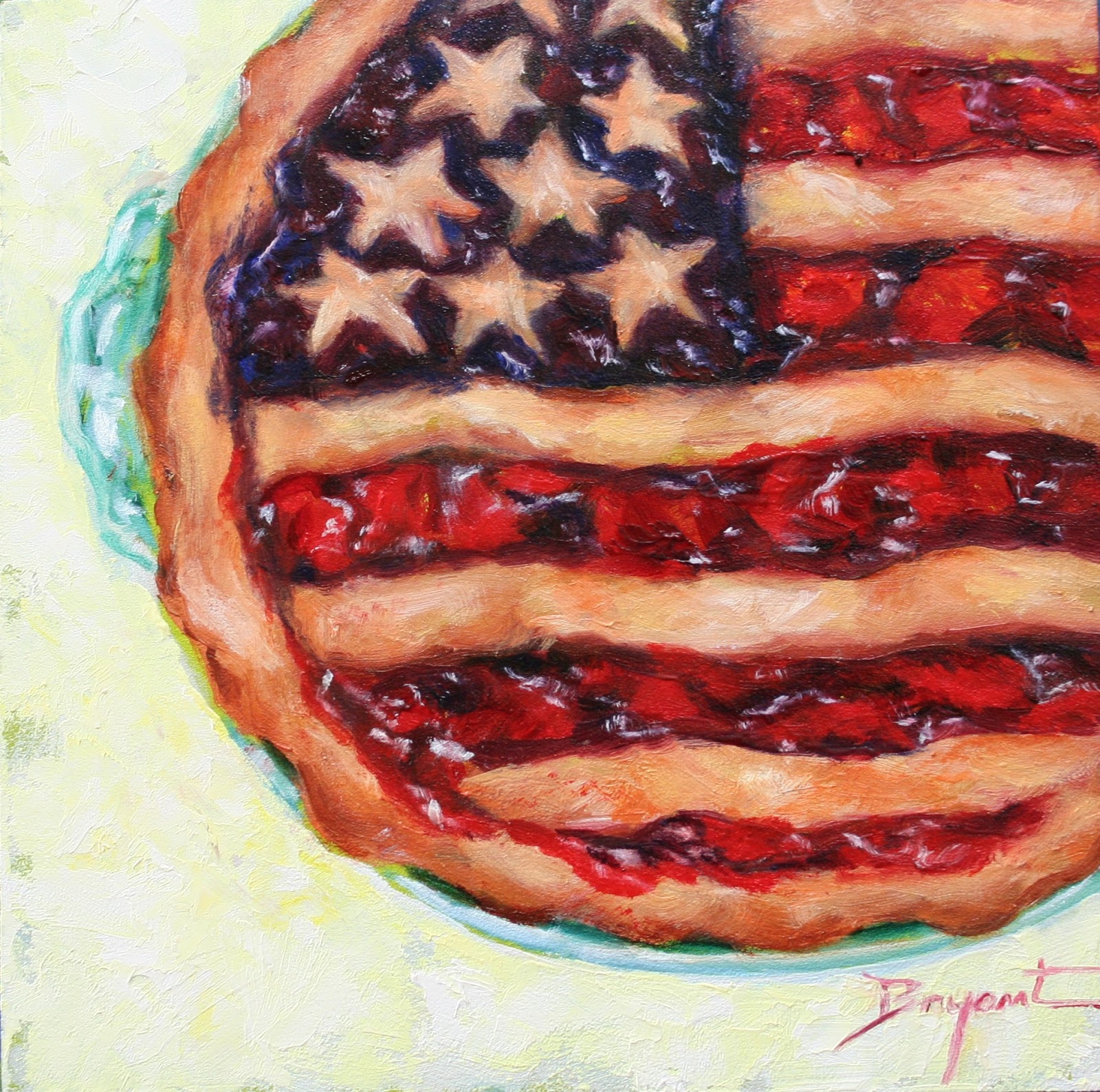 1600x1589 Debra Bryant Studio American Pie - Pie Painting