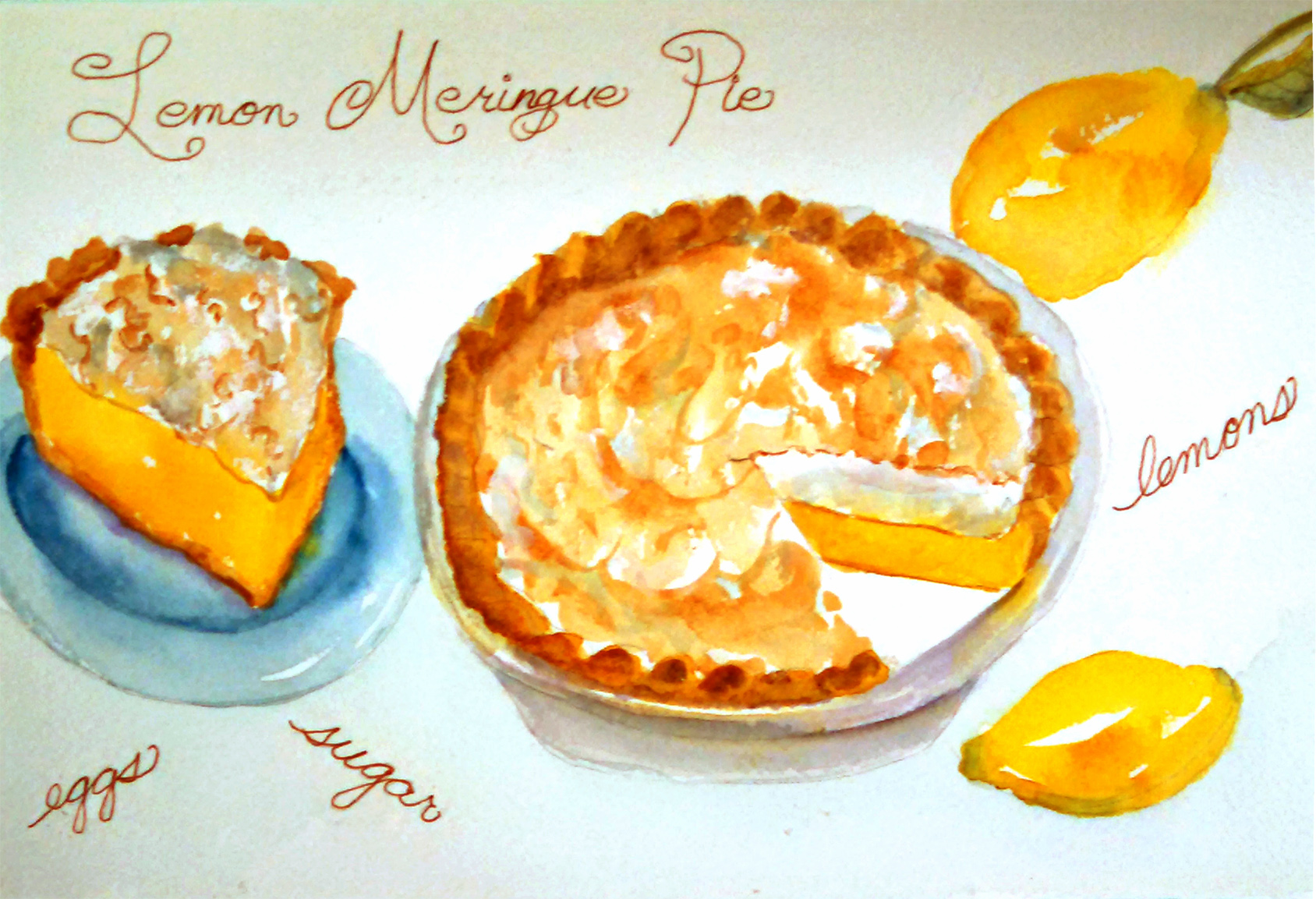 1688x1153 Pi Day Pie Painting Fine Art Musings - Pie Painting