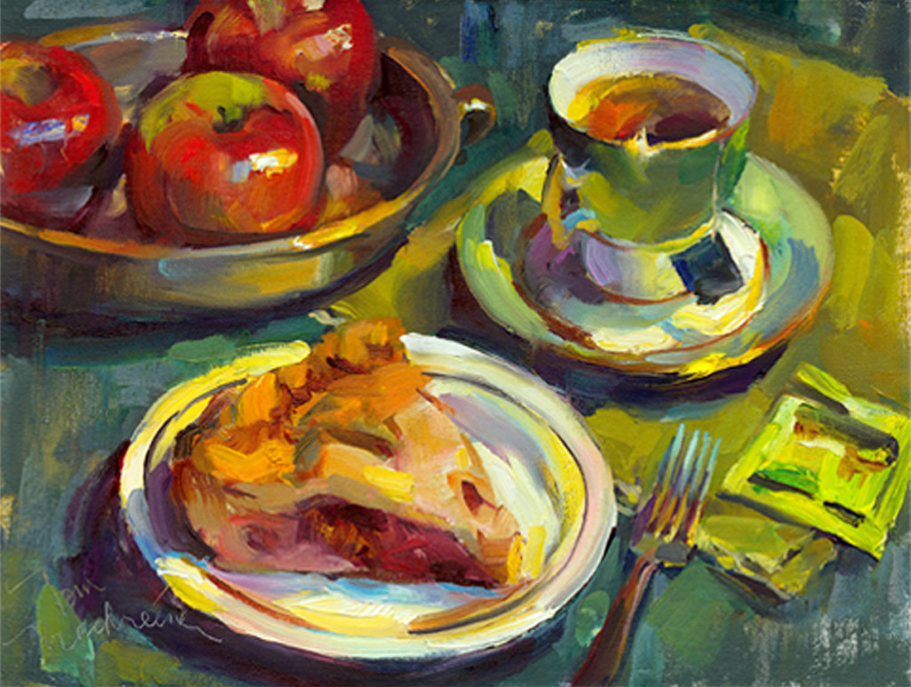 1024x773 Apple Pie Amp Tea Tom Nachreiner - Pie Painting