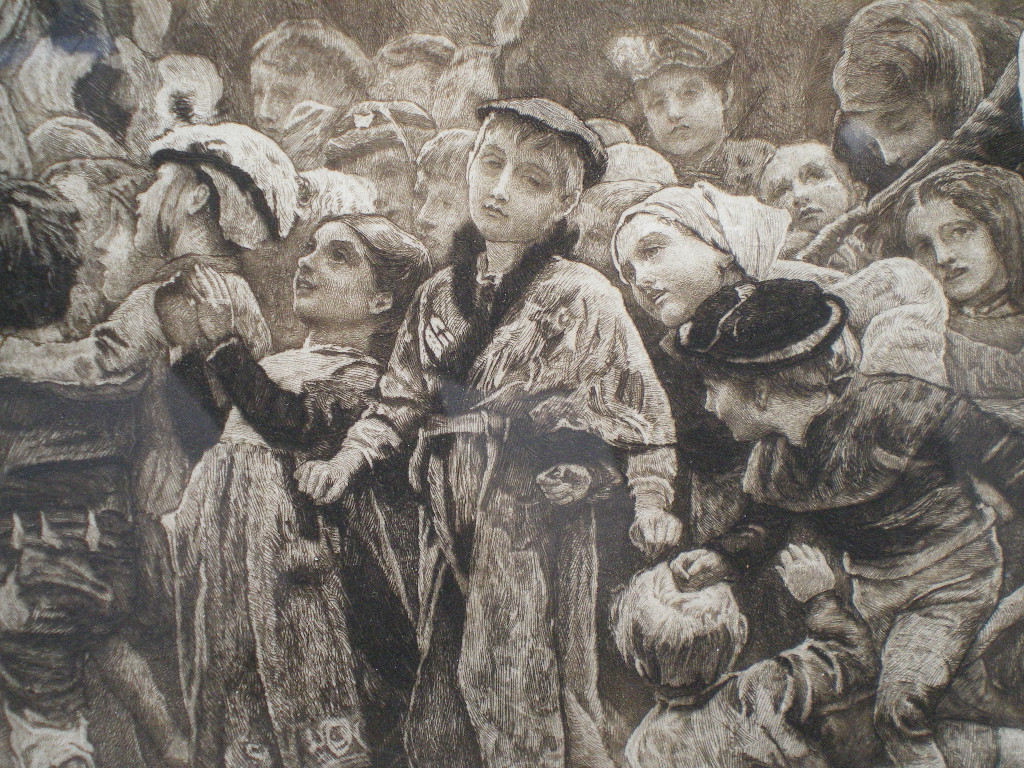 1024x768 Sold The Pied Piper. Fine Original Etching After The Painting By - Pied Piper Painting