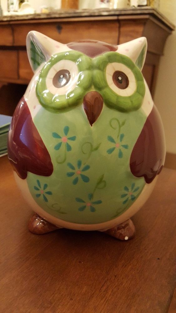 563x1000 Painted Dolomite Owl Piggy Bank From Pier One Imports - Pier One Owl Painting