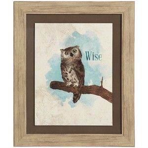 300x300 Pier 1 Imports Wise Owl Art Cabin Wise Owl And Cabin - Pier One Owl Painting