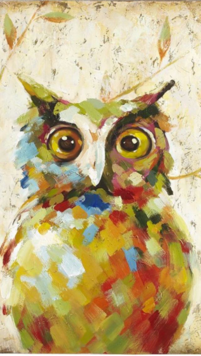 640x1136 Quirky Owl Painting I Just Bought From Pier 1! - Pier One Owl Painting